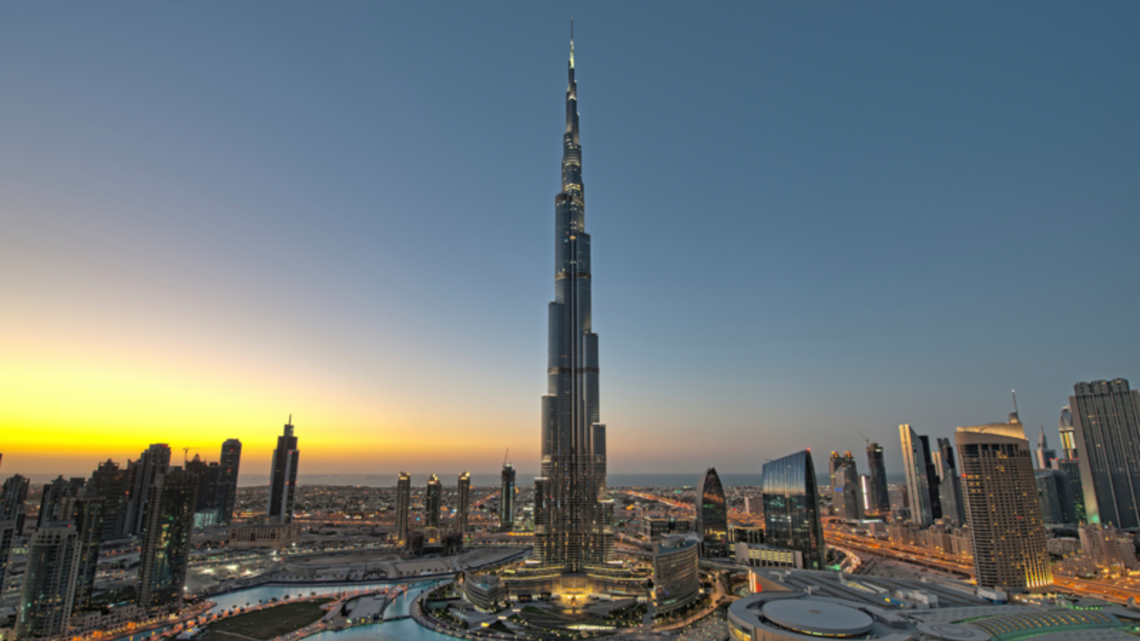 Burj Khalifa and Downtown Dubai skyline
